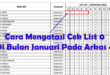 Cara Mengatasi Cek List 0 Di Bulan Januari Pada Arkas 4